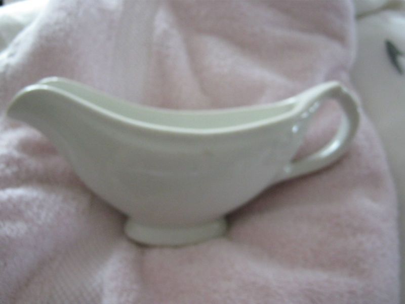 Sterling China Co. Gravy Boat Vintage Army Art Decor  