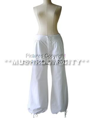 Angelic Marni Puffy Bell Bottom White Cotton Pants 38  