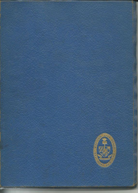 Western High School Yearbook 1946 Baltimore MD  