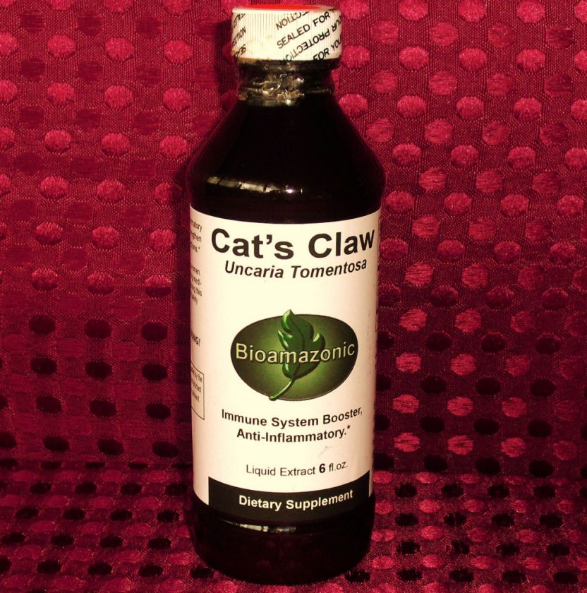 CATS CLAW Bark Herb LIQUID EXTRACT natural immune 6oz  