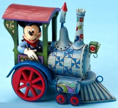 2010 JIM SHORE DISNEY *MICKEY MOUSE PULL TRAIN* NIB  