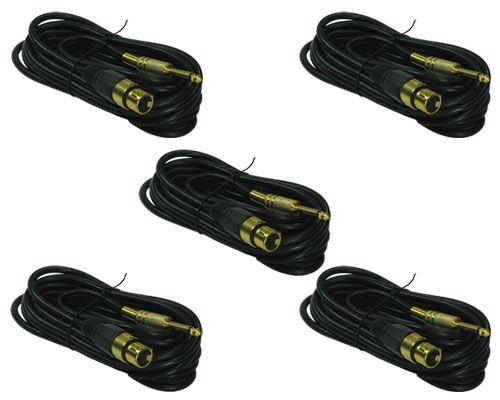 25ft foot 1/4 to XLR 3pin female mic microphone cable  