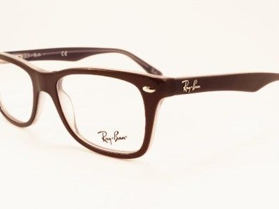RAY BAN rx 5228 5076 50 eye glasses frames WAYFARER Brown Grey Unisex 