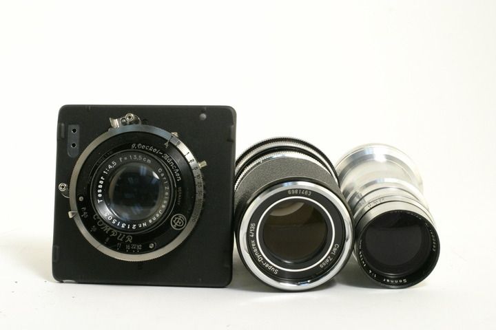 Carl Zeiss Super Dynarex 135mm f/4 Sonnar 135mm f/4 Tessar 13.5 Lens 