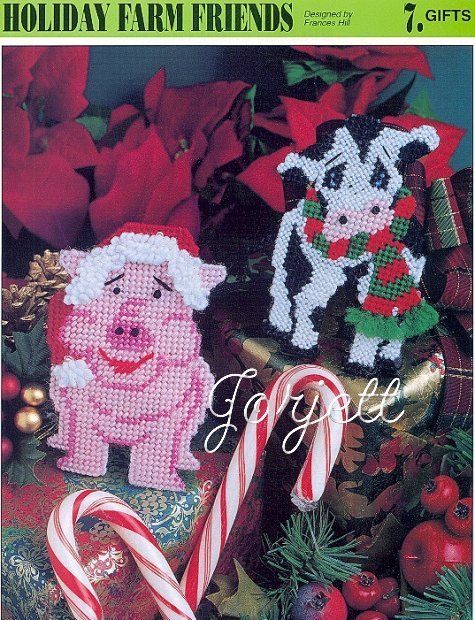 Holiday Farm Friends, Annies plastic canvas patterns  