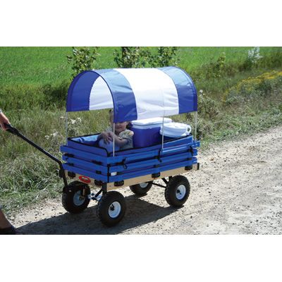 Hardwood Wagon with Pads and Canopy  New  