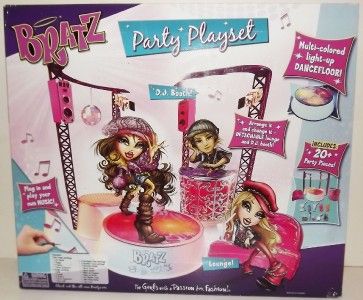 Bratz Party Playset   Light up Dancefloor   D.J. Booth   Lounge   Play 