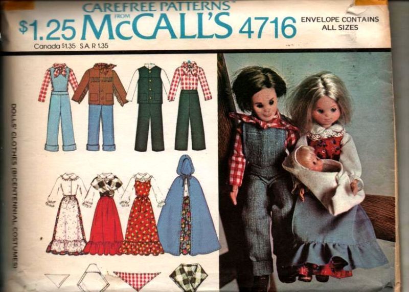 Sewing Pattern 9 & 11.5 Barbie Doll McCalls 4716 Uncut  