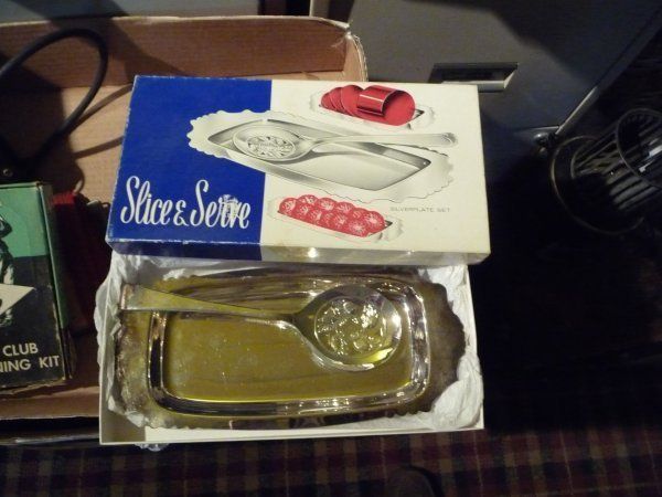 New Slice and Serve Silverplate Set Sheffield England  