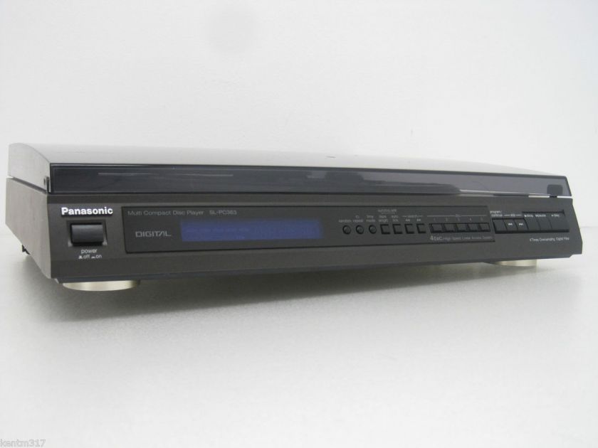 Panasonic Top Load Multi Compact Disc Player 5 Disc CD Changer SL 