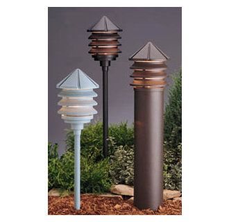   Textured Architectural Bronze Three Tier Low Voltage 24.4W Path  