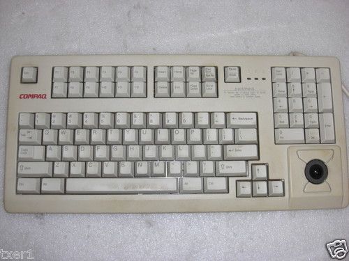 Compaq 186591 001 Keyboard Trackball Combo PS/2 TESTED  