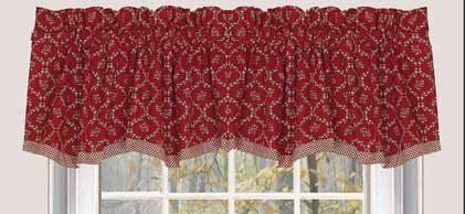 Country Window Treatment Savannah Garden Valance  