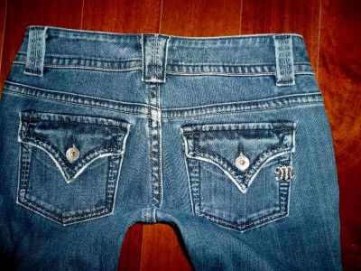 Miss Me by Mek Low Rise Stretch Florence Flap Pocket Bootcut Jeans euc 