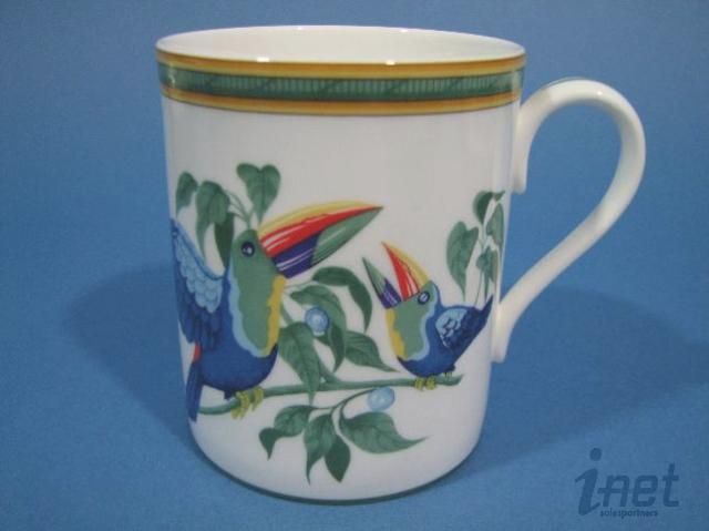 Hermes Toucans China Lunch/Breakfast Service 24 Pc Service for 4 