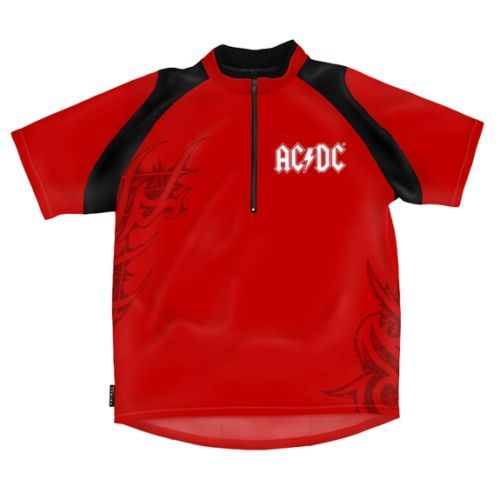 AC/DC Logo Loose Fit Cycling Jersey XL  