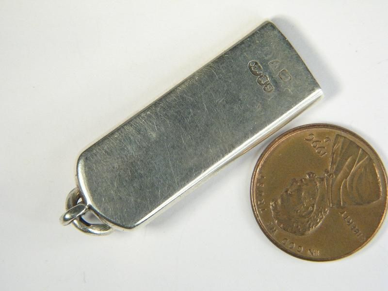 TERRIFIC ANTIQUE ENGLISH SILVER WHISTLE CHARM FOB 1890 SAMPSON MORDAN 