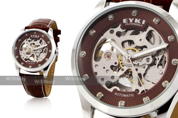 eyki automatic skeleton watch gender unisex model sport watch type 