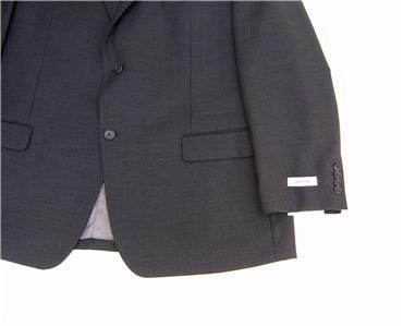 Calvin Klein Mens 100% Wool 48 R Sport Coat Suit Blaze Jacket Charcoal 