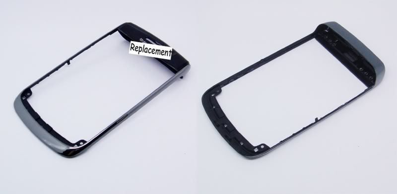 BLACKBERRY BOLD 9700 AT&T FRAME FRONT HOUSING BEZEL BLK  