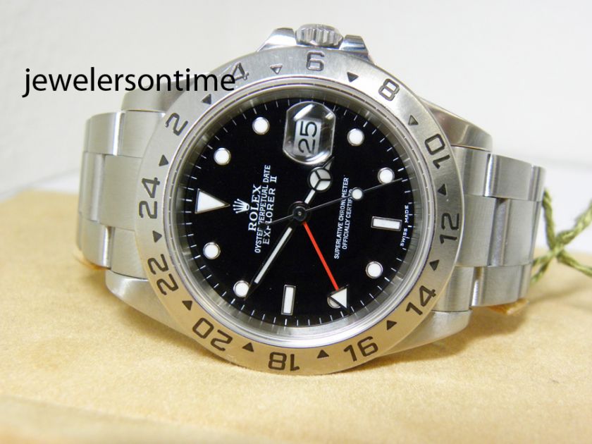 rolex explorer ii ref 16570 msrp $ 6325 circa 2001 p serial number 