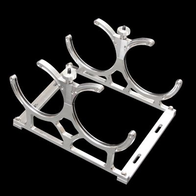 DUAL NITROUS BOTTLE BRACKET AEROSPACE BILLET ALUMINUM  