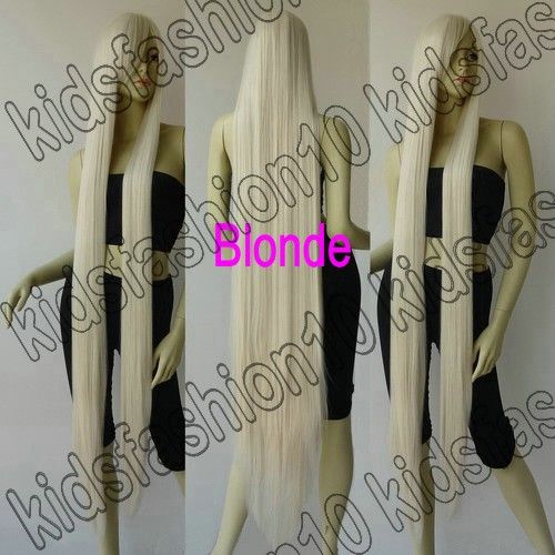 60 Inch  Extra Long Hair Straight Cosplay Wig All Color 