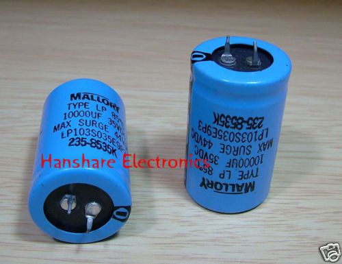 Mallory electrolytic capacitor 10000uf 35VDC  