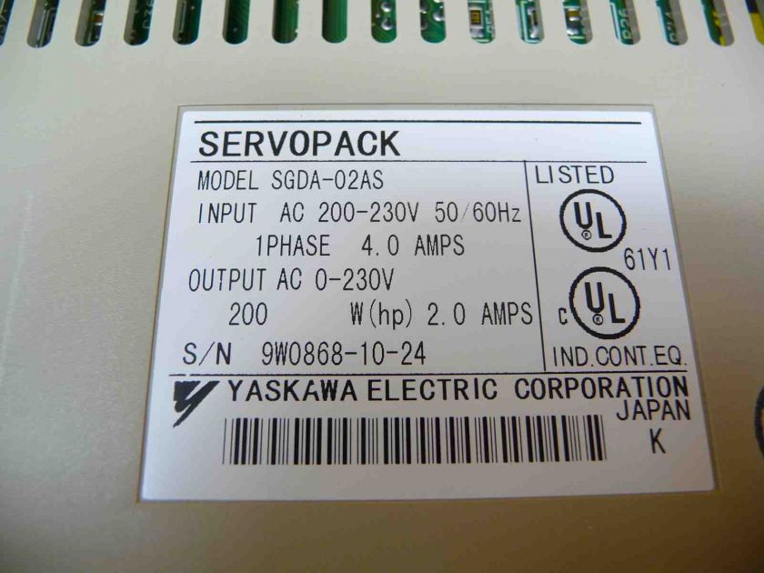 Yaskawa Servopack Servo Drive SGDA 02AS new  