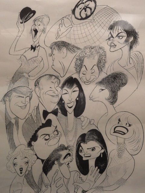 AL HIRSCHFELD HAND SIGNED & DEDICATED of CELEBRITIES  