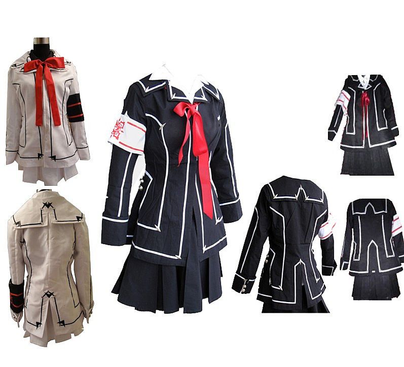 Vampire Knight Cosplay Costume Yuki Cross White Black  