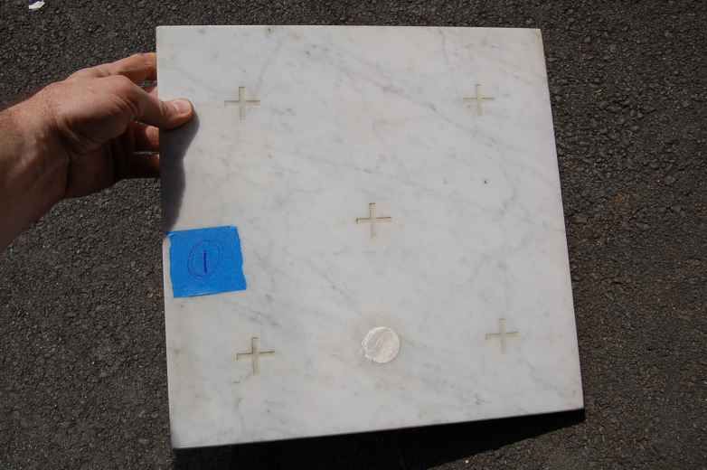 Old Marble Altar Stones 13 x 13 with relics inside+  