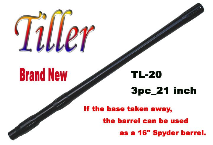 TL 20 Paintball Sniper Barrel 3pc_ 21 wBlack _ Spyder  