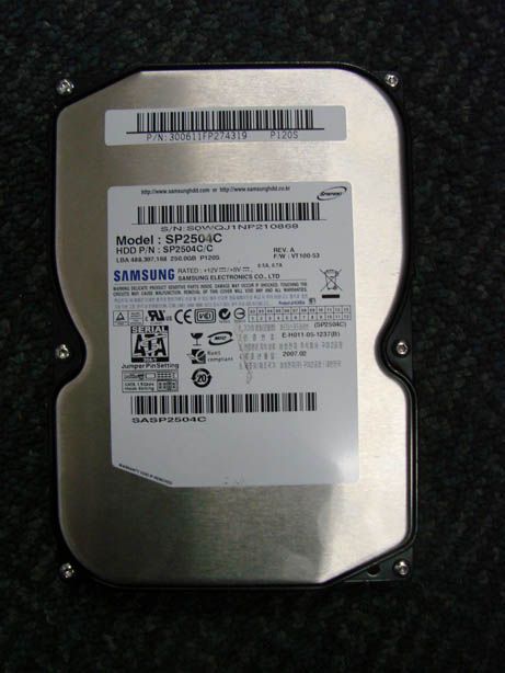 Samsung SpinPoint P120 250 GB SATA SP2504 Hard Drive 2000010817016 