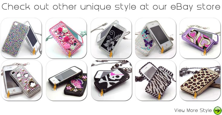 BLING Soft Skin Case Crystal iPhone 4G 4th Gen 4  