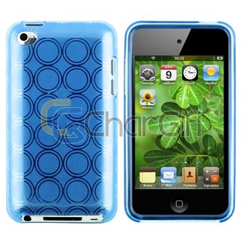   Clear Smoke TPU Circle Skin Case For iPod Touch 4 Gen 8GB 16GB  