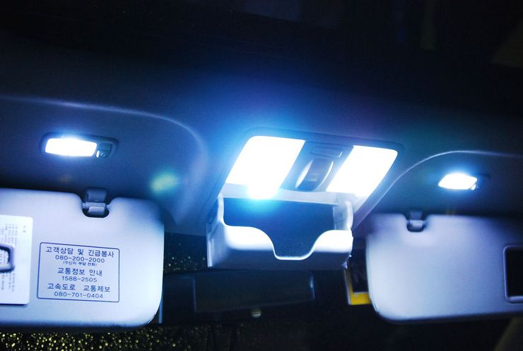   Forte / Cerato SuperWhite LED Interior Map & Sunvisor Mirror light Set