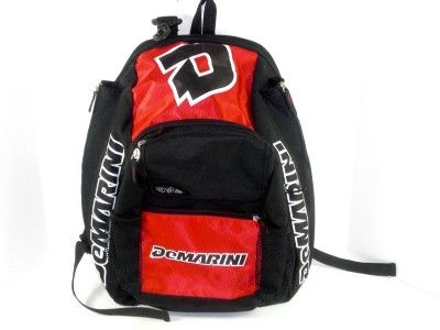 DeMarini Black Red Voodoo Backpack Baseball Bat Equipment Bag  