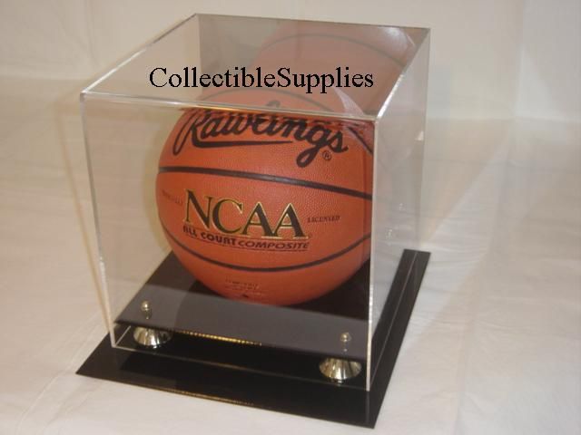 NEW DELUXE FULL SIZE BASKETBALL DISPLAY CASE HOLDER  