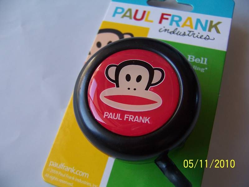 BICYCLE BELL PAUL FRANK JULIUS BLACK NIRVE NEW  