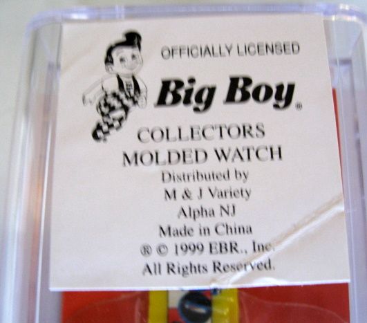 Bobs Big Boy Hamburgers Collectors Watch 1999 NEW in PACKAGE  