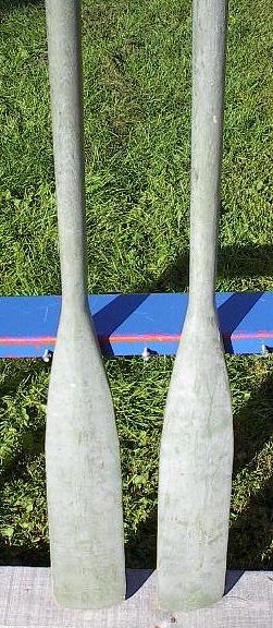 VINTAGE Set Pair Oars 72 Boat Wooden Paddles ANTIQUE  