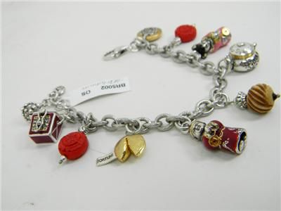 NEW BRIGHTON China Tale FORTUNE CHARM BRACELET RETIRED  