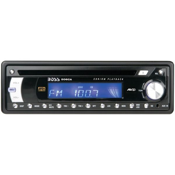 BOSS AUDIO 506CA 4 X 40 WATT CD RECEIVER WITH DETACHABLE FACE  