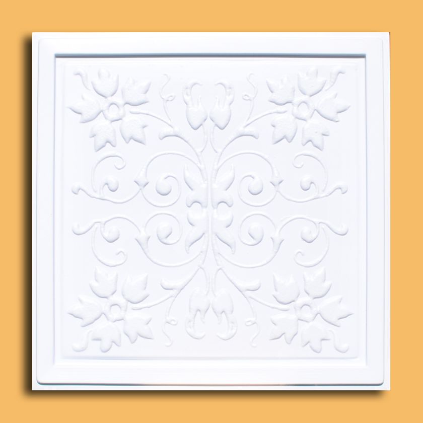 Drop/Gkue Ceiling Tile   KARACHi, many Antique White  