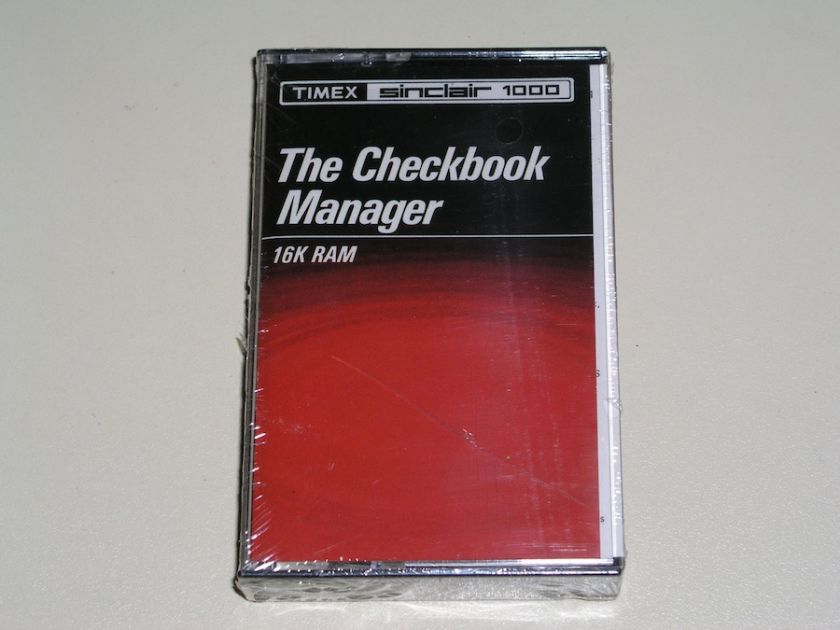 NEW   The Checkbook Manager Timex Sinclair 1000 & ZX81  