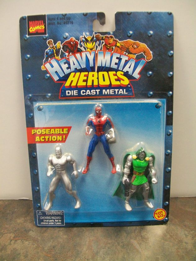   HEROES   DIE CAST METAL   SET OF 3 ACTION FIGURES   NEW IN PACKAGE