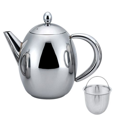 59oz Stainless Steel Tea Pot 1750ml W/Infuser FREE SHIP  