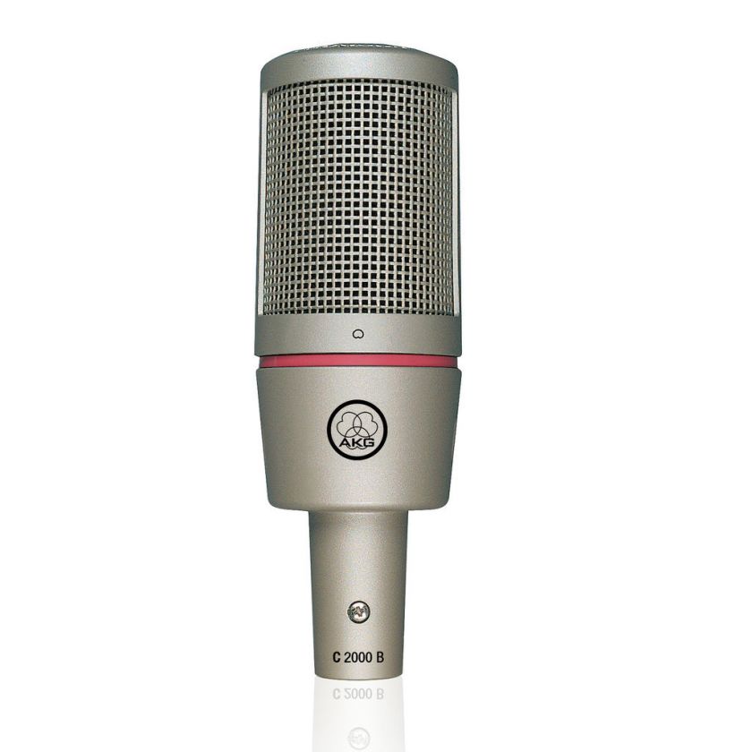 AKG C 2000 B Studio Condenser Microphone & H85 Shock Mount Home 