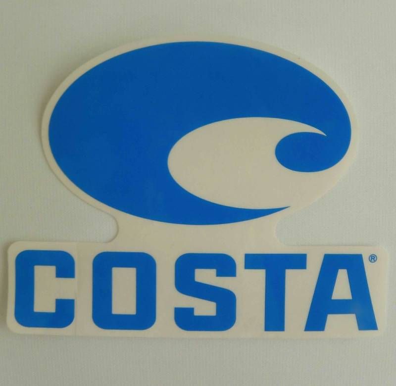 COSTA DEL MAR SUNGLASSES BLUE ICON DECALS STICKERS  